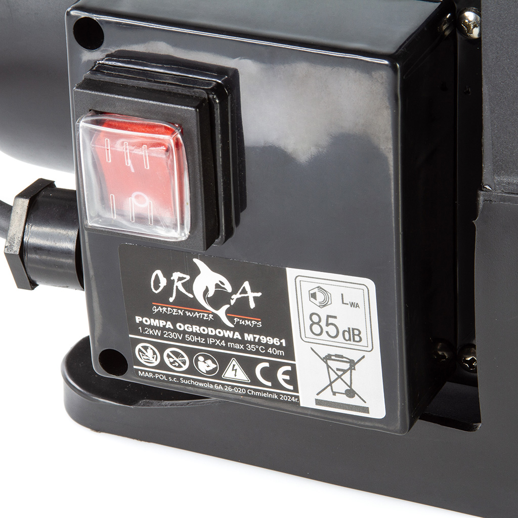 MAR-POL M79961 Záhradné čerpadlo na čistú vodu 1"