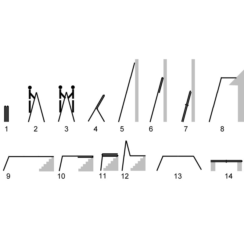 IRMA DR46 Hliníkový viacúčelový rebrík se stabilizátorom  4x6 6.9m