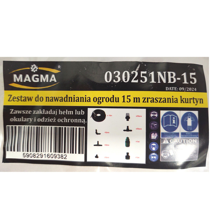 MAGMA 030251NB-15 Zavlažovacia hadica clona sada pre záhradu 15 m