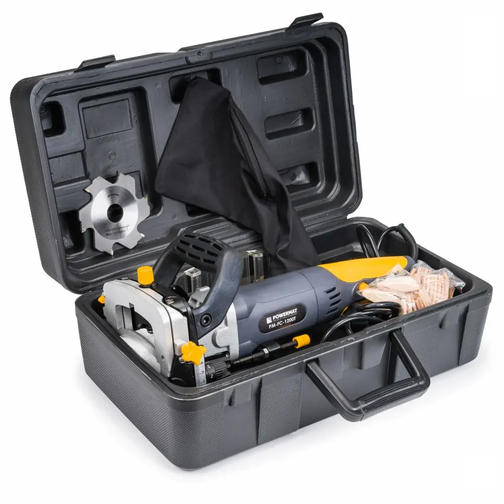 Powermat PM-FC-1200T Lamelovacia drážkovacia frézka 1200W, lamelovačka