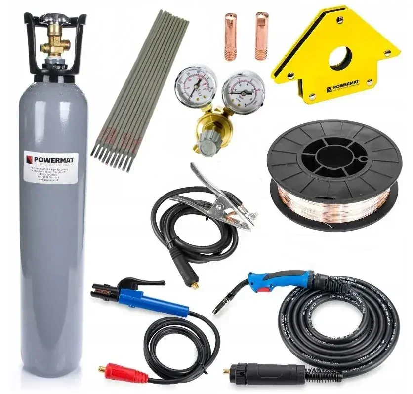 Powermat PM-IMG-230T ZVÁRAČKA zvárací invertor 230A MIG/ MAG/TIG/MMA SADA