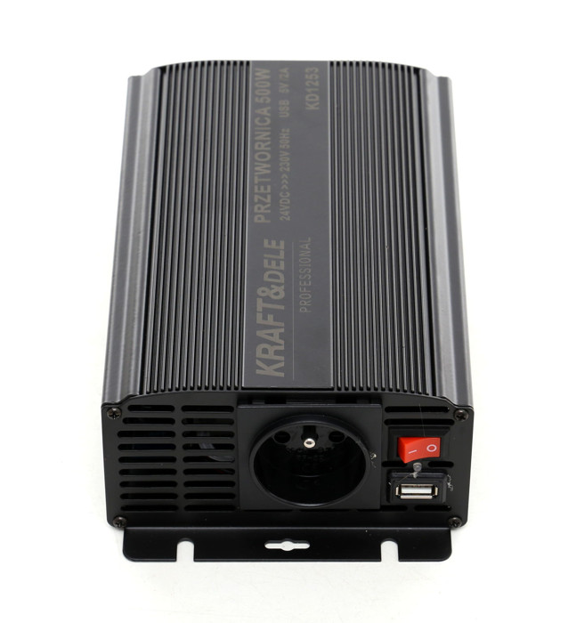 Kraft&Dele KD1250 Menič napätia konvertor 12V DC - 230V AC 350W