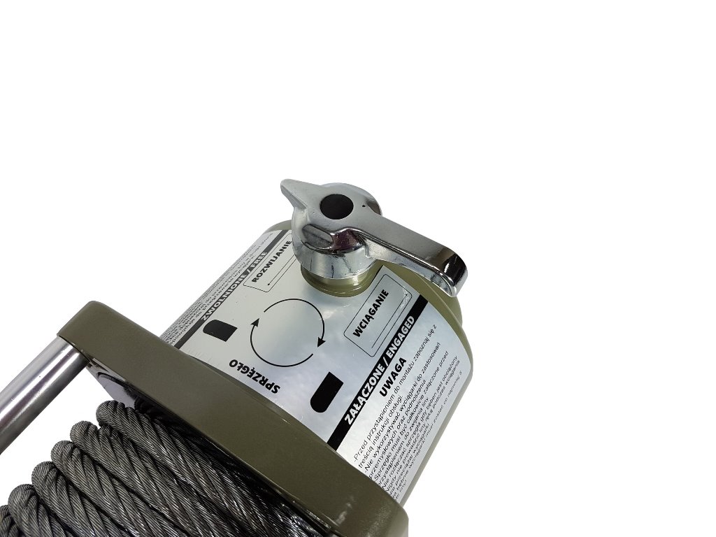 MAR-POL M80820 Elektrický akumulátorový navijak kladkostroj 24V 16800lb / 7620kg Spider Winch / oceľové lano /