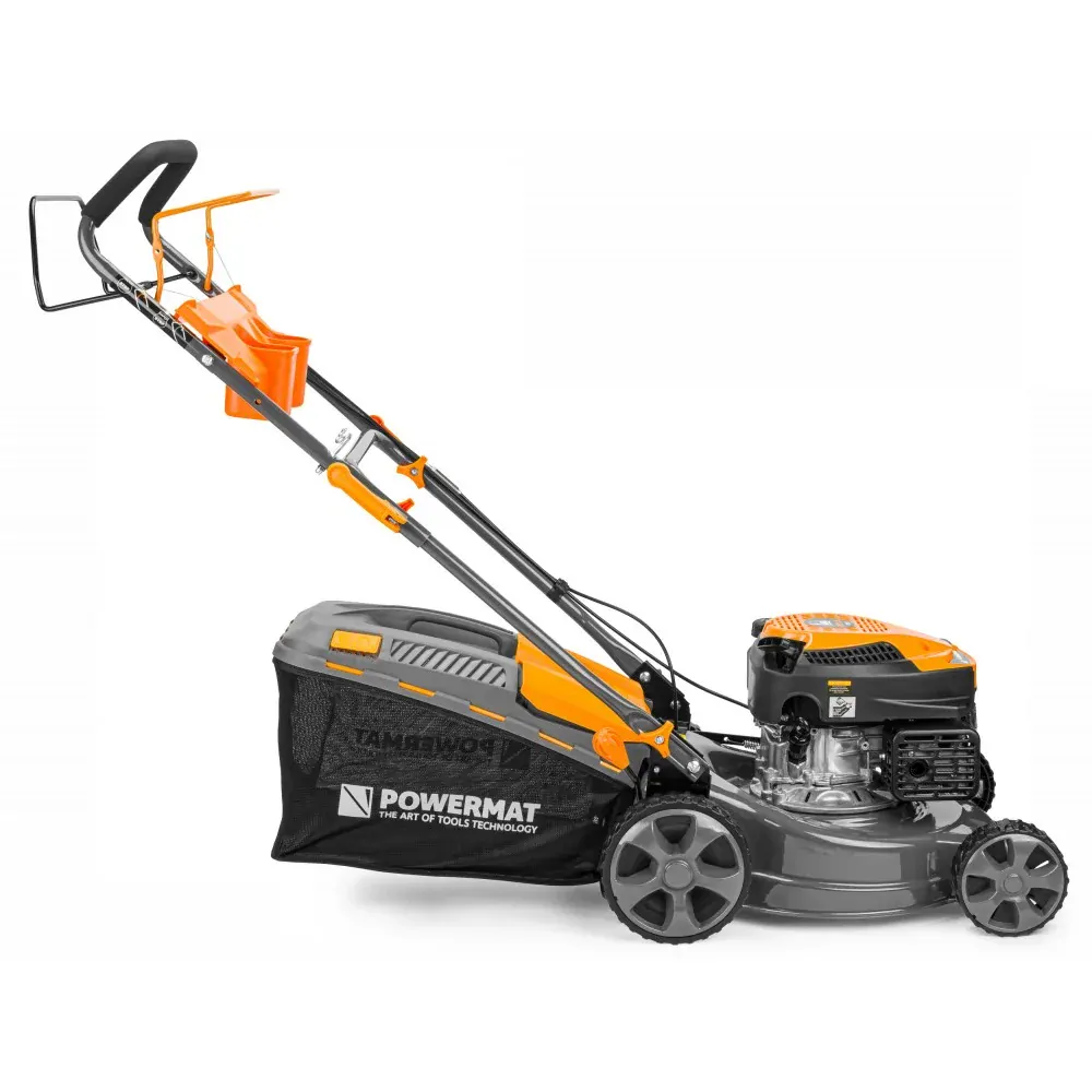 POWERMAT PM-KSS-5S 3700W Kosačka benzínová na trávu, 4 taktná 5 HP s pojazdom