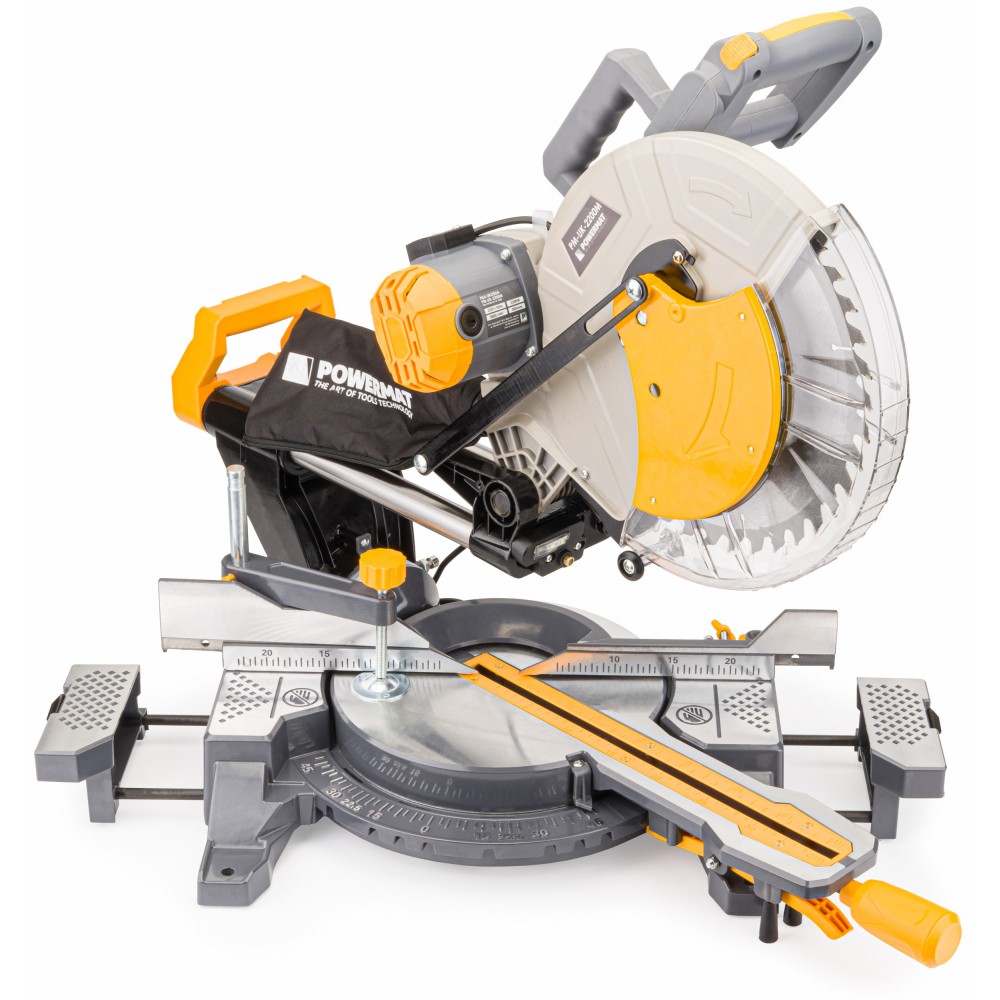 POWERMAT PM-UK-2200M Pokosová píla na drevo 2200W, rezačka + príslušenstvo