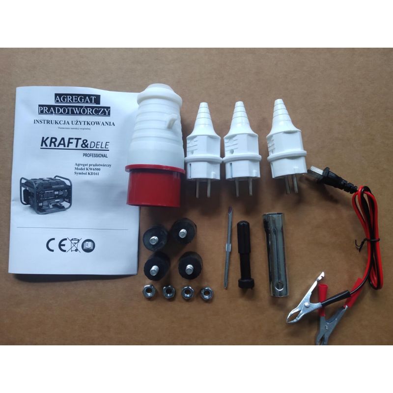 Kraft&Dele KD161 Elektrocentrála 3500W generátor prúdu AVR 12/230V/380V