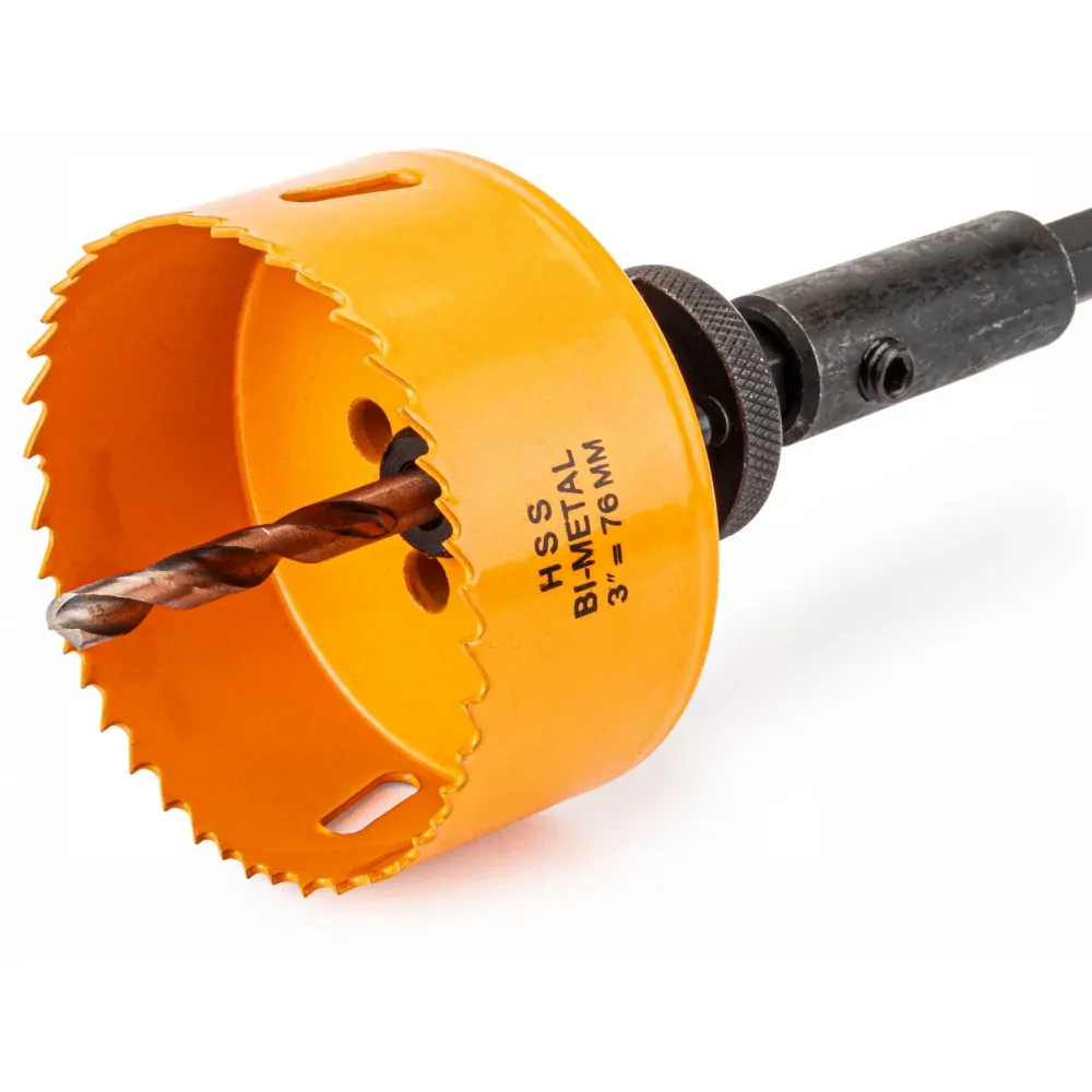 POWERMAT PM-ZODM-17ET Vykružováky korunkové vrtáky 17ks Sada Bi-metal 19-76mm