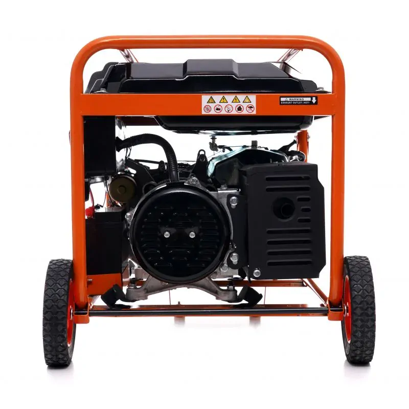 Kraft&Dele KD165 Elektrocentrála 5500W generátor prúdu AVR 12V 230V 380V s kolieskami