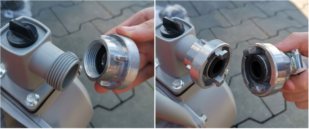 Kraft&Dele KD5060 sada Benzínové motorové čerpadlo na vodu 1" 2HP hadica olej sada