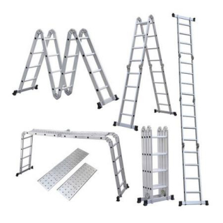 IRMA DR45P Hliníkový viacúčelový rebrík s pracovnou plošinou 4x5 5,9m