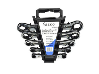 GEKO G10046 Kľúče očkové s račňou 5ks 6-22mm Račňové