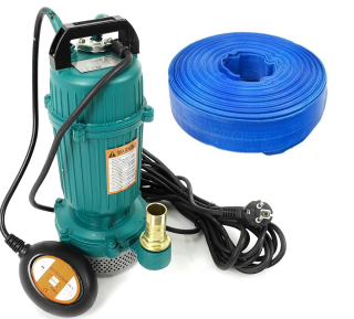 Mar-POL M79911 PONORNÉ ČERPADLO na vodu 550W s plavákom QDX1.5-16-0.37 + hadica PVC 30m 1"