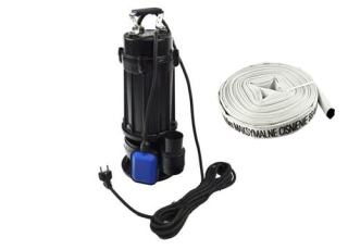 GEKO G81425 Ponorné kalové čerpadlo 750W s drvičom a plavákom WQCD 0,75 medené vinutie