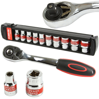 MAR-POL M58206 Nástrčné kľúče hlavice 1/2" Sada 12ks 8-24mm (KLIP)