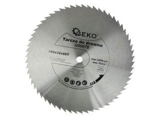 GEKO G00076 Pílový kotúč na drevo 600mm 32mm 60T