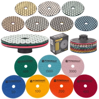 POWERMAT PM-DPP-100TS Brúsne diamantové kotúče na suché brúsenie 100mm