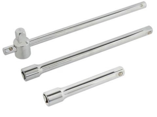GEKO G13510 Vratidlo, predlžovací nadstavec 1/2" predĺženie 3ks sada, kľúče
