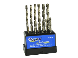 GEKO G38212 Sada vrtákov do kovu 13ks 2-8mm strieborná
