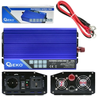GEKO G17014 Menič napätia pre autá, člny 12V 230V 1000W/2000W