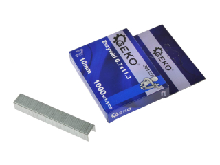 GEKO G01327 Spony do zošívačky svorky sponky 0,7 x 11,3mm 10mm 1000ks