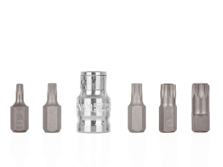 GEKO G10042 6-dielna sada skrutkovacích bitov SPLINE M5-M12