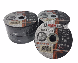 MAR-POL M08115 Kotúč na kov oceľ 125x1,2x22.2mm 25ks