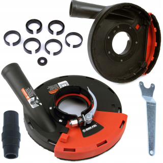MAR-POL M04101 Protiprachový odsávací kryt na uhlovú brúsku 180mm - 230mm