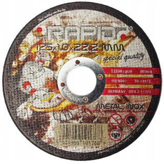 MAR-POL M08249 Rezný kotúč na kov RAPID 125x1,0x22mm 1ks