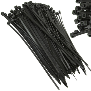 MAR-POL M66583 Káblové viazacie pásky 100ks sťahovacie na káble 200x4.5 mm