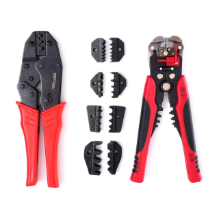 KRAFT&DELE KD10693 Krimpovacie kliešte na konektory - matrice + puzdro