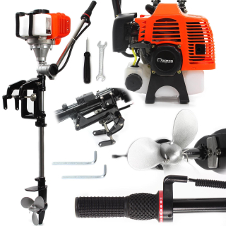 Mar-pol M83301M1/M2 Benzínový lodný motor 49cm3 pre motorové člny, loďky, lode TYP-D