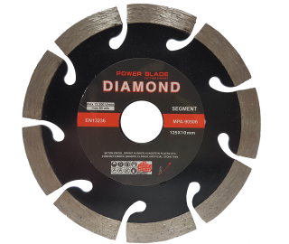 Mar-pol M08525 DIAMANTOVÝ KOTÚČ SEGMENT na betón a dlažbu 125mm 22,2x10mm Power-alt