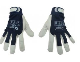 GEKO G73529 Kožené montážné pracovné rukavice velikost 10 12párov