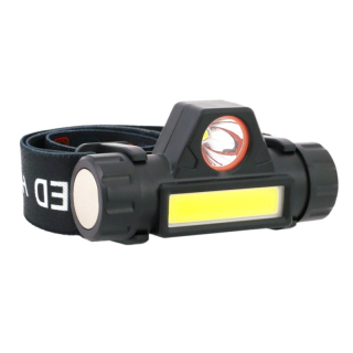 IRMA LAT32 Čelovka baterka na čelo s magnetom XPE + COB LED 2ks