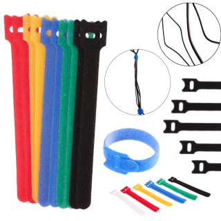 GEKO G01401 Sťahovacie pásky na suchý zips na káble 150x12mm, 12ks