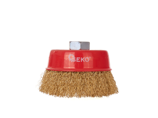 GEKO G00590-3 Predná kefa z mosadzného drôtu 100 mm/4" M14