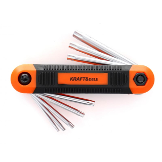 KRAFT&DELE KD11935 Imbusové kľúče skladané imbusy TORX 8ks T9-T40
