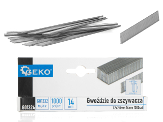 GEKO G01324 Klince do zošívačky sponkovačky hrubé 1,2x2,0mm 14mm 1000ks