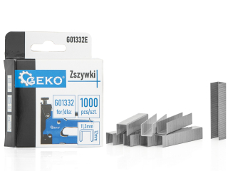 GEKO G01332E Spony do zošívačky sponkovačky 1,2x11,3mm 12mm 1000ks