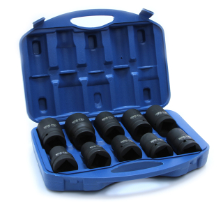 Mar-pol M58261 Nástrčné hlavice, kľúč pre uťahovák 17-41mm 1" Sada 10 ks