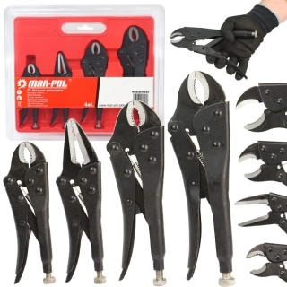 Mar-Pol M49029 Upínacie samosvorné kliešte 4ks 125mm-250mm
