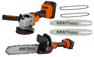 Kraft&Dele KD10624 AKU UHLOVÁ BRÚSKA 20V + nadstavec - reťazová píla