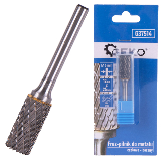 GEKO G37514 Rotačný pilník fréza na kov, 12x25mm, stopka 6mm