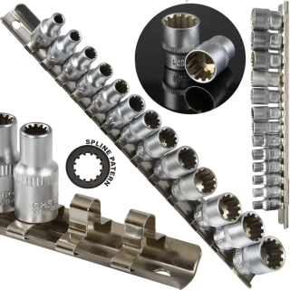 MAR-POL M66419 Nástrčné kľúče SPLINE 1/4" 4-14mm 13ks