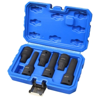 MAR-POL M66417 Nástrčné kľúče SPLINE 1/2" M14-M16-M18 6ks