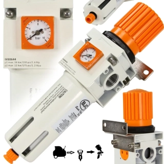 MAR-POL M80644 Regulátor tlaku vzduchu s odlučovačom 1/2" BJC
