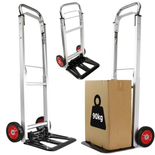 MAR-POL M80084 Plošinový transportný vozík rudla 90kg skladací