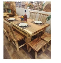 Jedálenský pracovný stôl z amerického orecha a gáfrového dreva 180x88cm