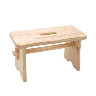 IRMA DDD136 Drevený stolček stolička hokerlik taburet šamlík 31x29x21cm