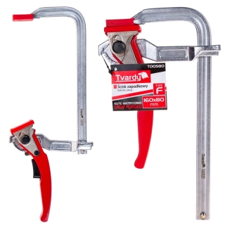 GEKO T00580 Kovaná račňová svorka zvreák typu F 160x80 mm
